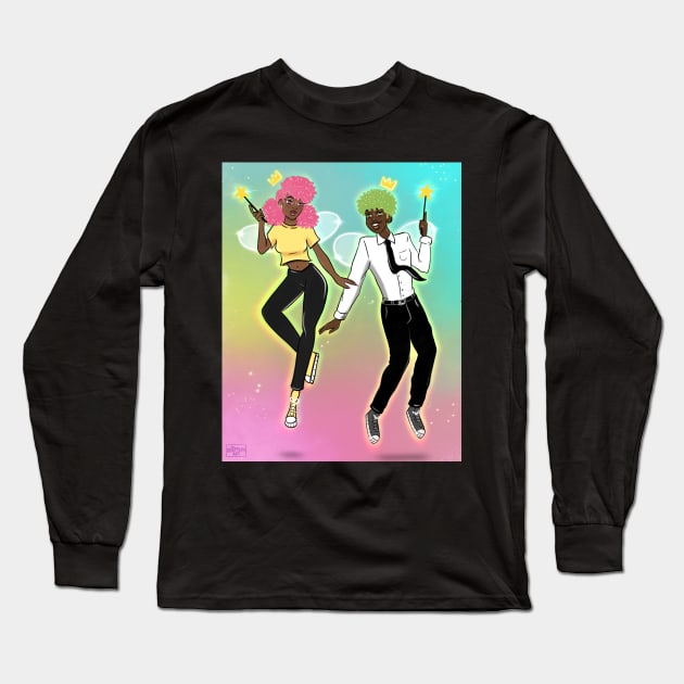 Wanda & Cosmo Long Sleeve T-Shirt by bananapeppersart